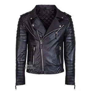 Lambskin Black Leather Biker Jacket