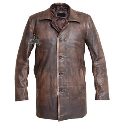 Dean Winchester Cowhide Brown Leather Coat