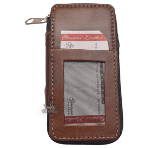 Brown Leather Key Holder Wallet