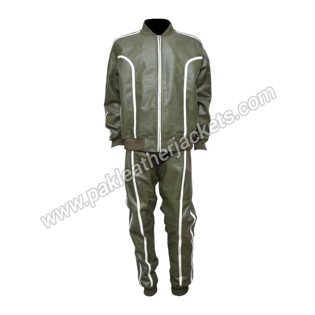 Men's Brayden Leather Sweat Suit