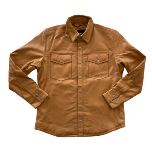 Genuine Leather Western Shirt Jacket