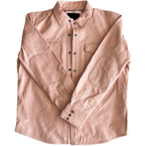 Genuine Leather Western Salmon Full Sleeve Shirt