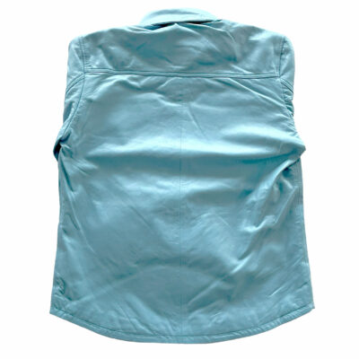 Genuine Leather Western Light Blue Full Sleeve Shirt