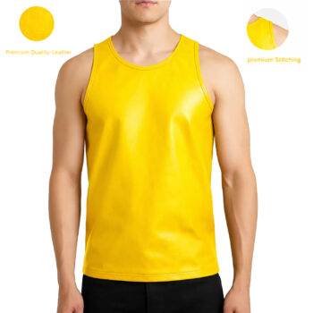 Leather Tank Top Vest