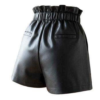 Black Leather Women’s Shorts
