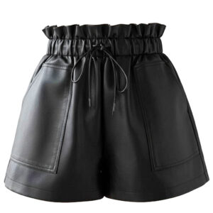 Black Leather Women’s Shorts