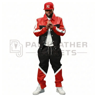 Men’s Red & Black Tracksuit Set