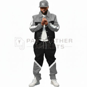 Men’s Grey & Black Tracksuit Set