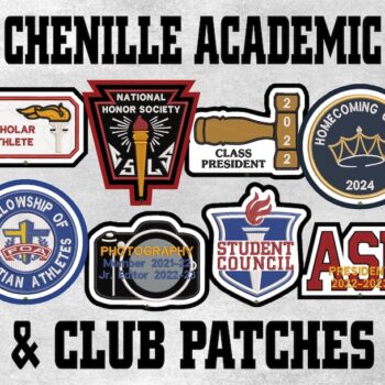 Custom Chenille Letterman Jacket Patch