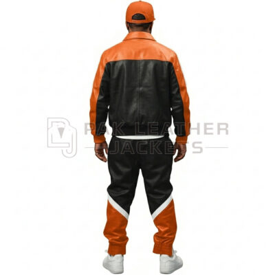 Men’s Orange & Black Tracksuit Set